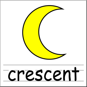 304x304 Clip Art Shapes Crescent Color Unlabeled I Abcteach