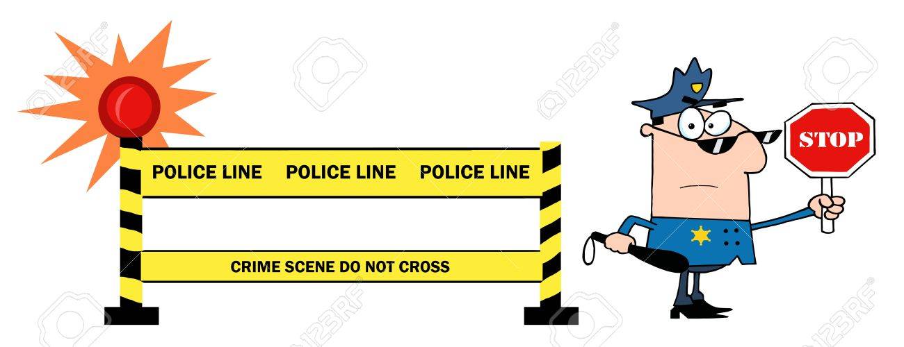 1300x500 Police Line Clipart Yellow