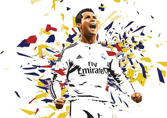 570x403 Cristiano Ronaldo Digital Print Digital Download Cristiano