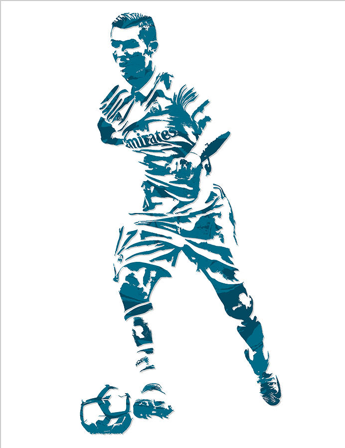 692x900 Cristiano Ronaldo Real Madrid Pixel Art 3 Mixed Media By Joe Hamilton