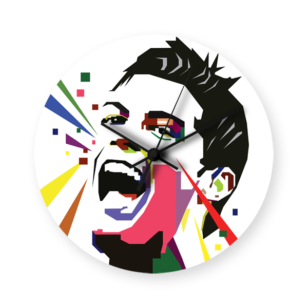 600x600 Cristiano Ronaldo Printed Wall Clock Rs.1 299 Price Online