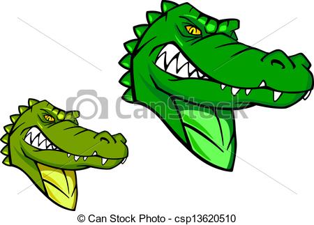 450x323 Green Wild Alligator In Cartoon Style For Sports Mascot Vector