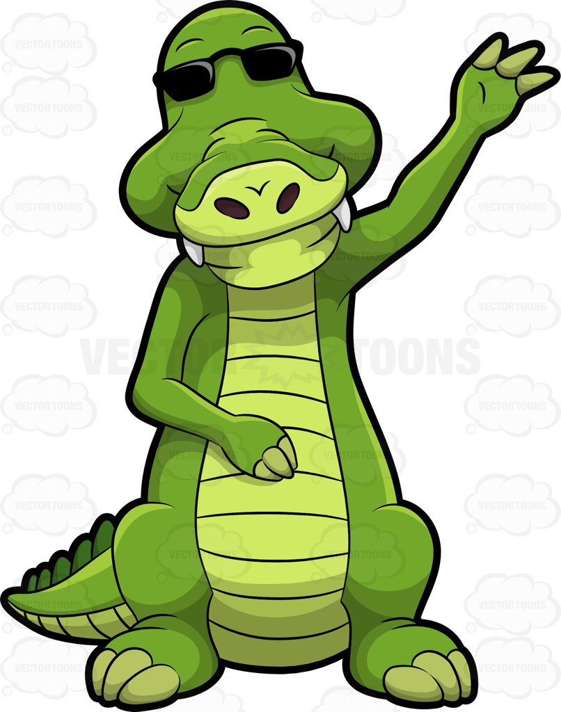 806x1024 Croc Clipart Vector Toons
