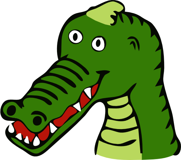 600x528 Cartoon Crocodile Clip Art