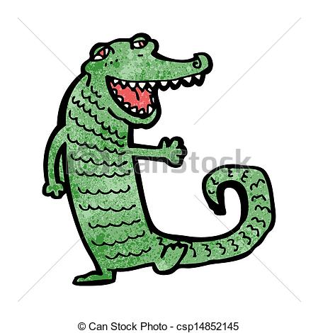 449x470 Friendly Crocodile Cartoon Character Eps Vector