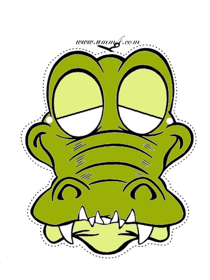 736x981 Crocodile Clipart Template