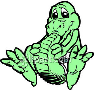 300x288 Alligator Clipart Sad