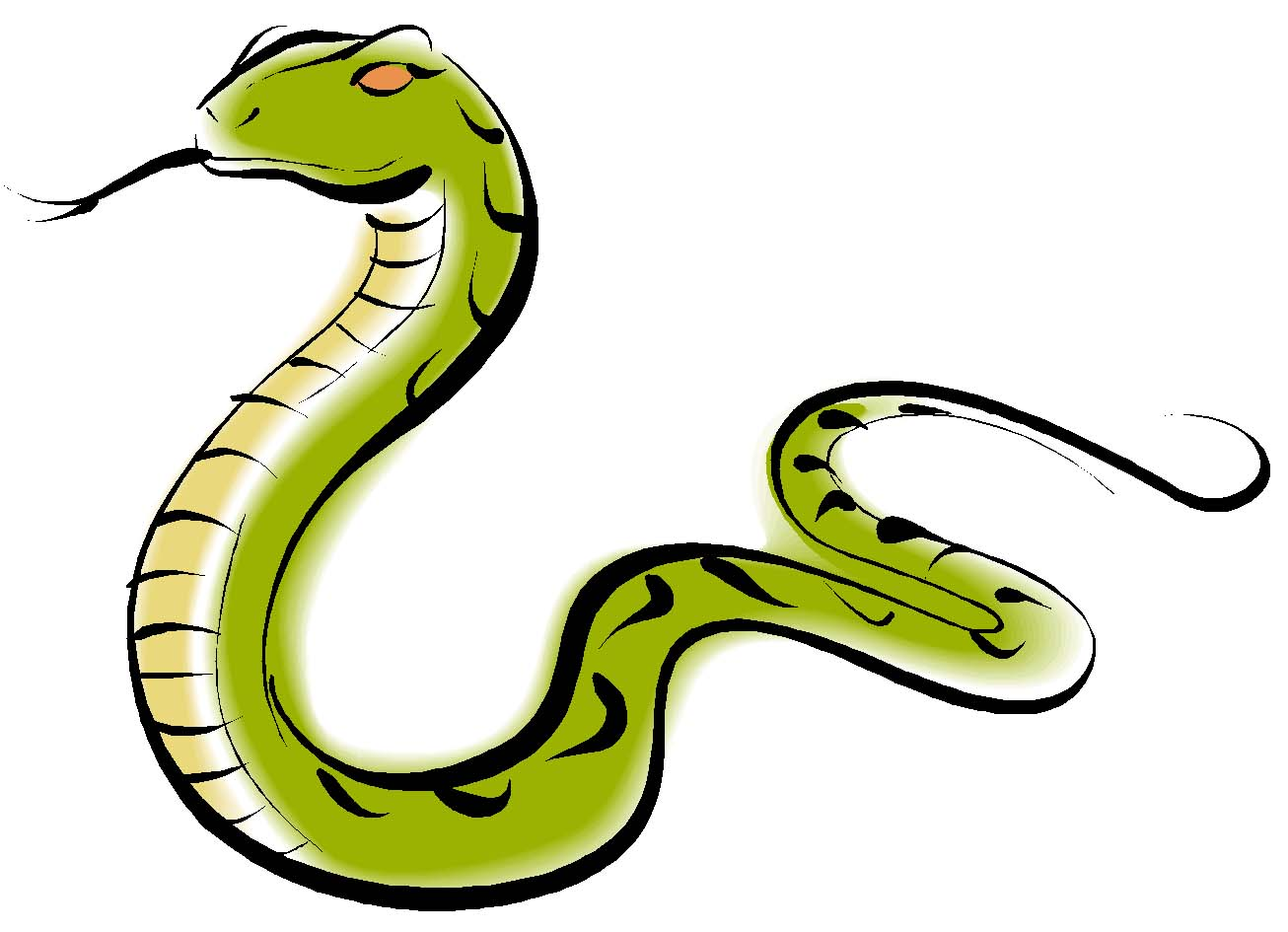 1306x945 Grass Snake Clipart