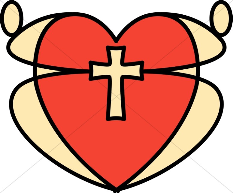 776x643 Graphic Heart And Cross Christian Heart Clipart