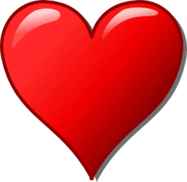 600x584 Heart And Cross Clip Art