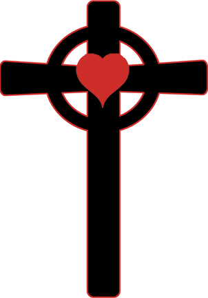 302x432 Heart With Cross Clip Art Clipart Best Amen Art