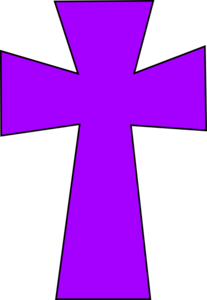 207x300 Medieval Cross Purple 2 Clip Art