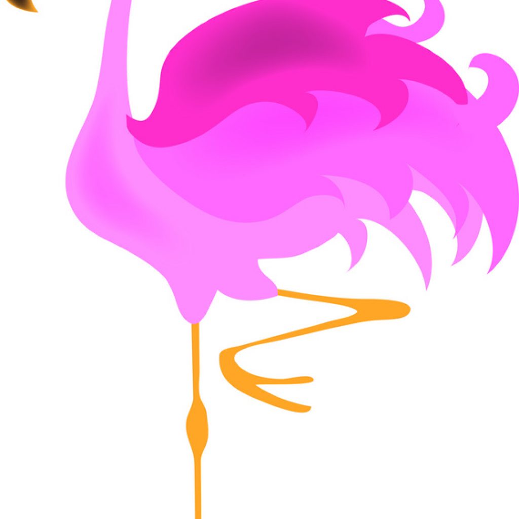 1024x1024 Pink Flamingo Clip Art Cross Clipart