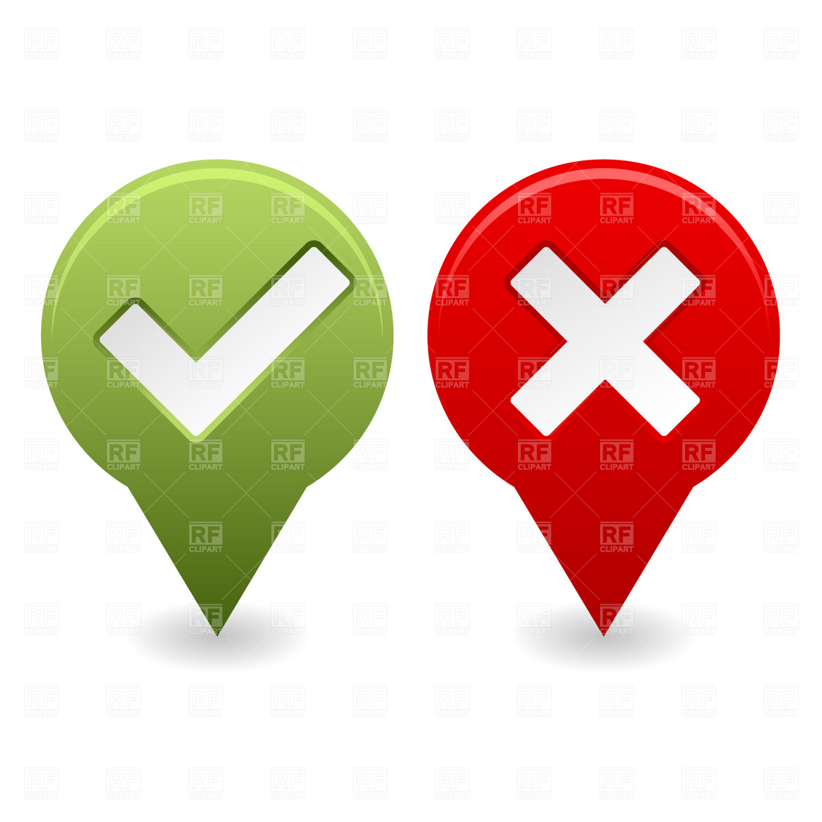 1200x1200 Clip Art Clip Art Tick And Cross