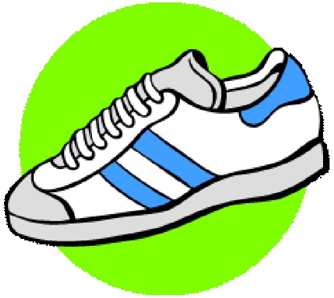 672x600 Cross Country Running Shoes Clip Art