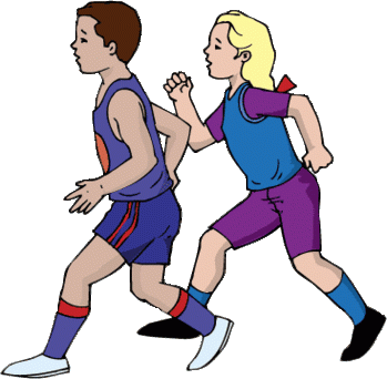 349x342 Simple Free Clipart Of Runners