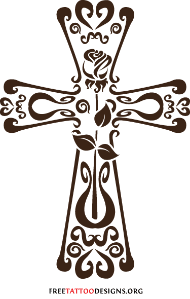 375x590 Cross Tattoos Clipart Roman Catholic