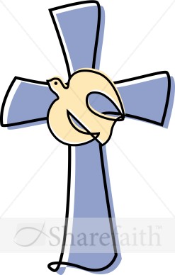 247x388 Clipart Of Doves And A Cross