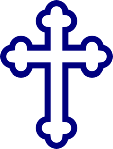 225x296 Outline Cross Clip Art