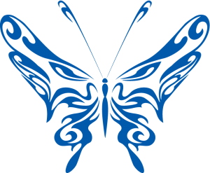 300x247 Butterfly Clipart Cross