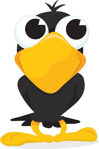 339x507 Cartoon Happy Crow Stock Vectors