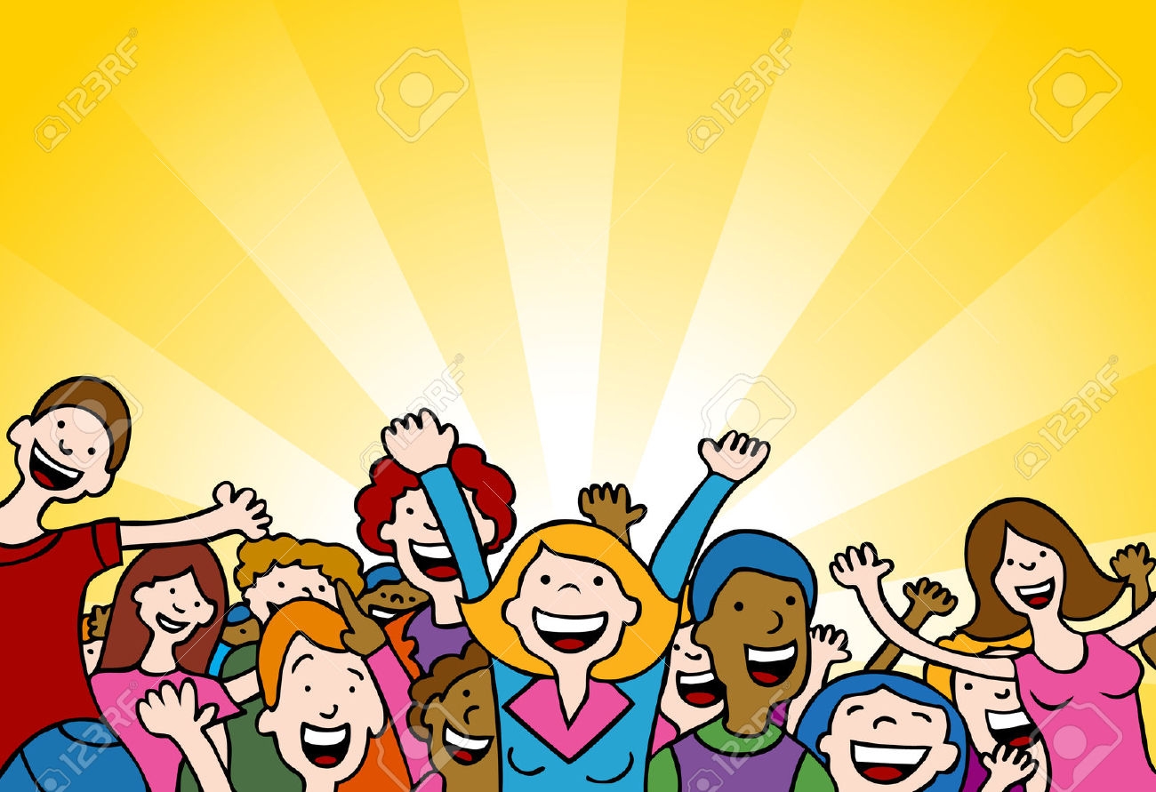 1300x891 Happy Crowd Clipart Collection