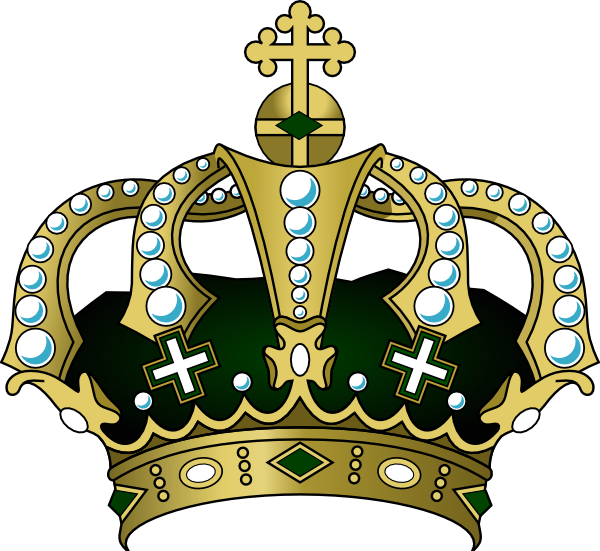 600x551 Royal Blue Crown Clipart