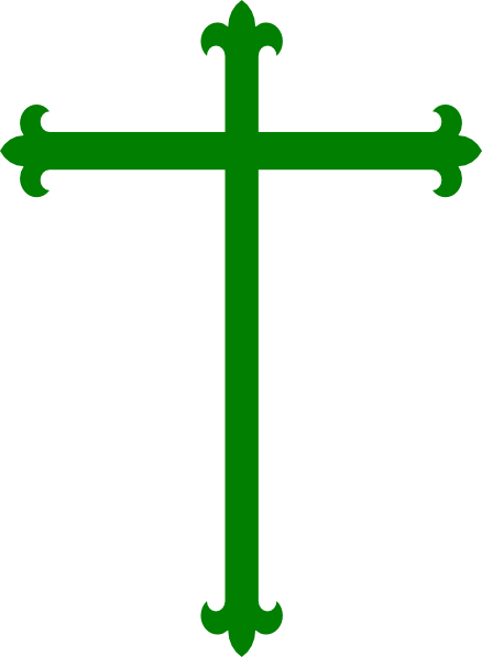 438x597 Green Cross Clip Art