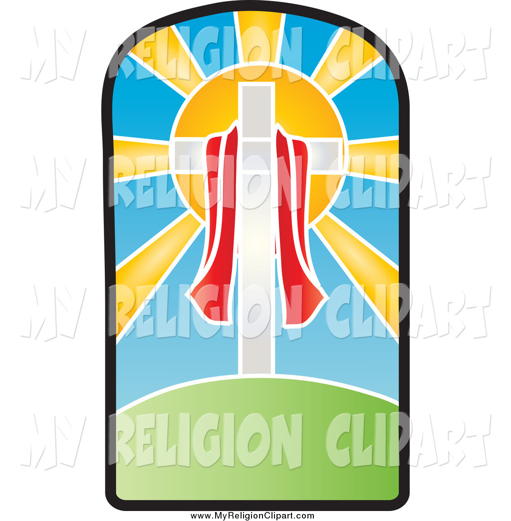 1024x1044 Religion Clip Art Of A Red Cloth Draped Around A Crucifix In Front