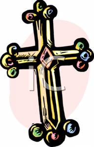 191x300 A Gold Crucifix Clip Art Clipart Panda