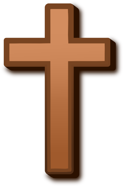 396x599 Brown Cross Clip Art