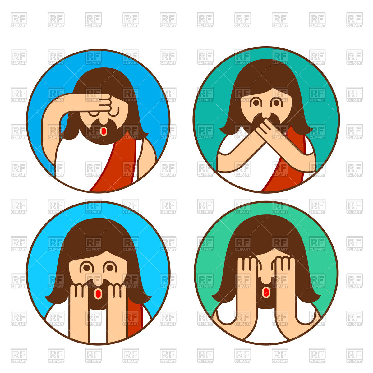 1200x1200 The Crucifixion Royalty Free Vector Clip Art Image