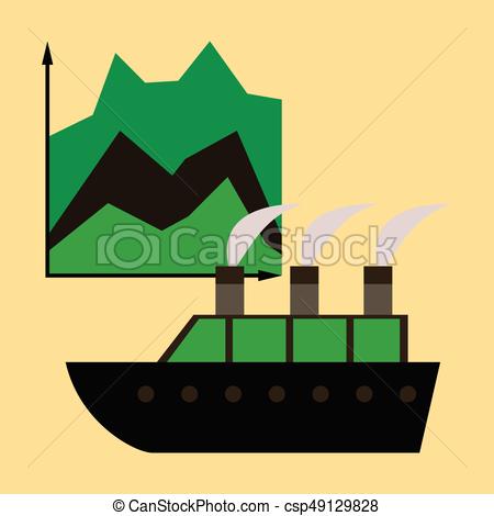 450x470 Flat Icon On Stylish Background Cruise Ship Infographic Vector