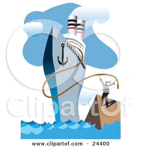 450x470 Royalty Free (Rf) Cruiseship Clipart, Illustrations, Vector