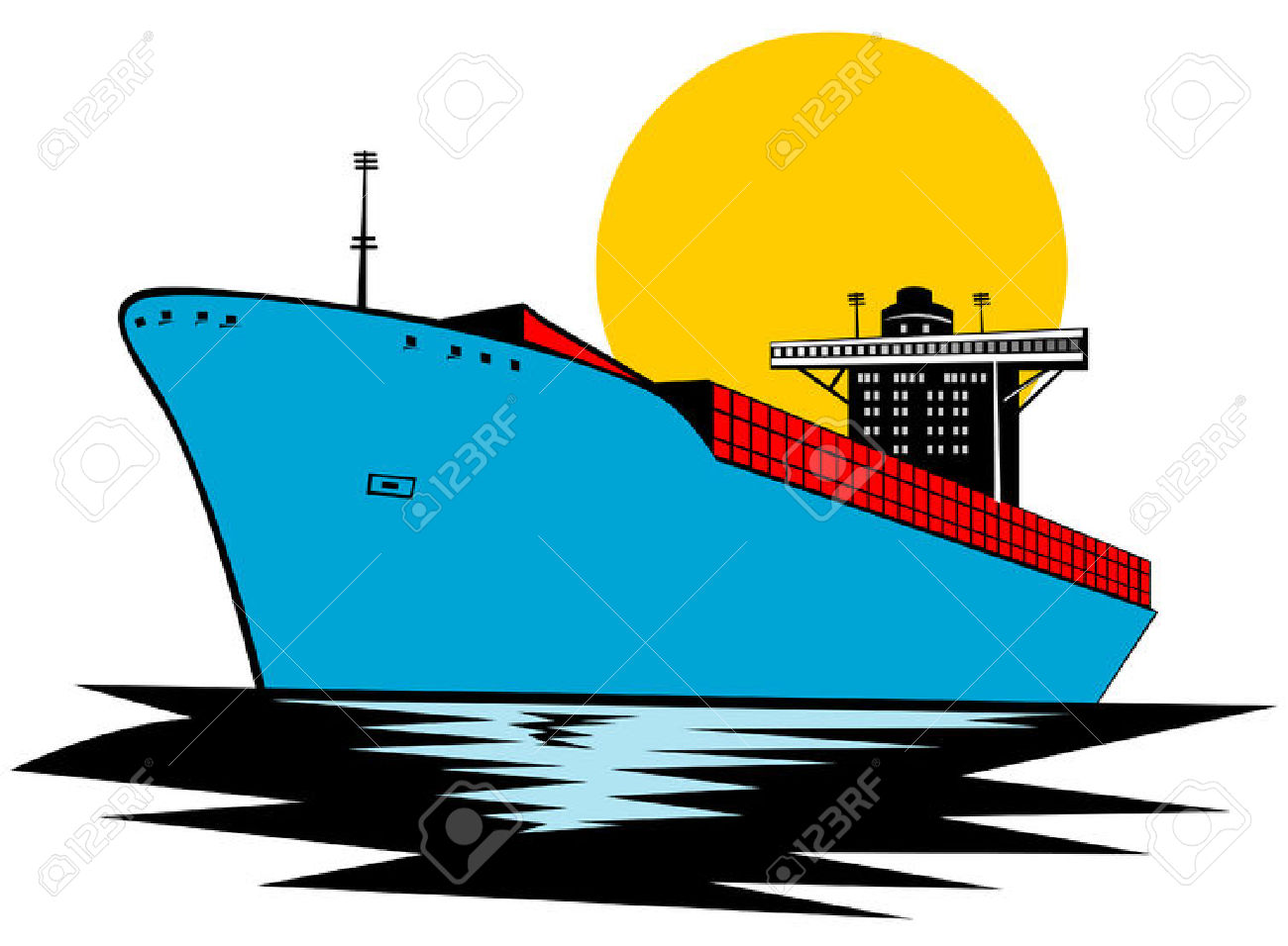 1300x956 Clip Art Cargo Ship Clip Art