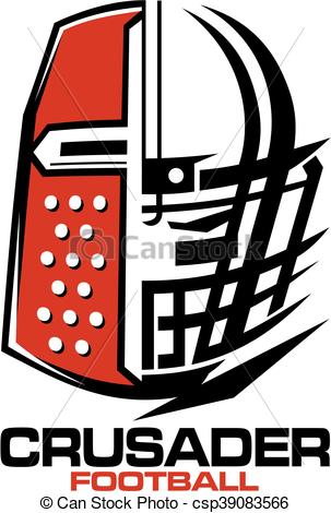 303x470 Crusaders Football Team Design With Helmet And Facemask