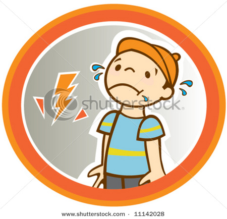 450x434 Icon Of A Frightened, Crying Little Boy In A Vector Clip Art