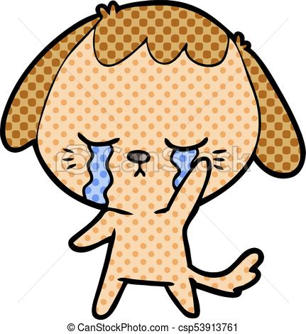 431x470 Cartoon Dog Crying Clip Art Vector