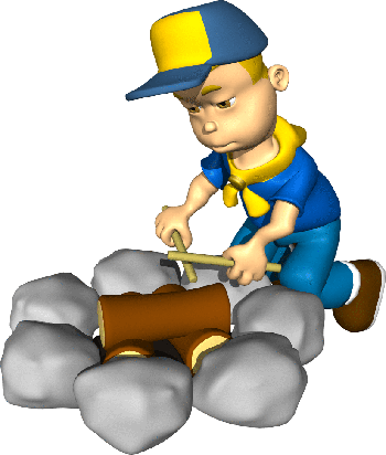 350x412 Campire Clipart Cub Scout