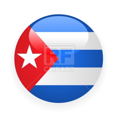 400x400 Cuba Button Flag Royalty Free Vector Clip Art Image