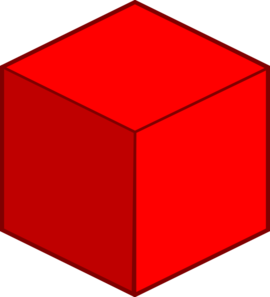 270x297 Big Red Cube Clip Art