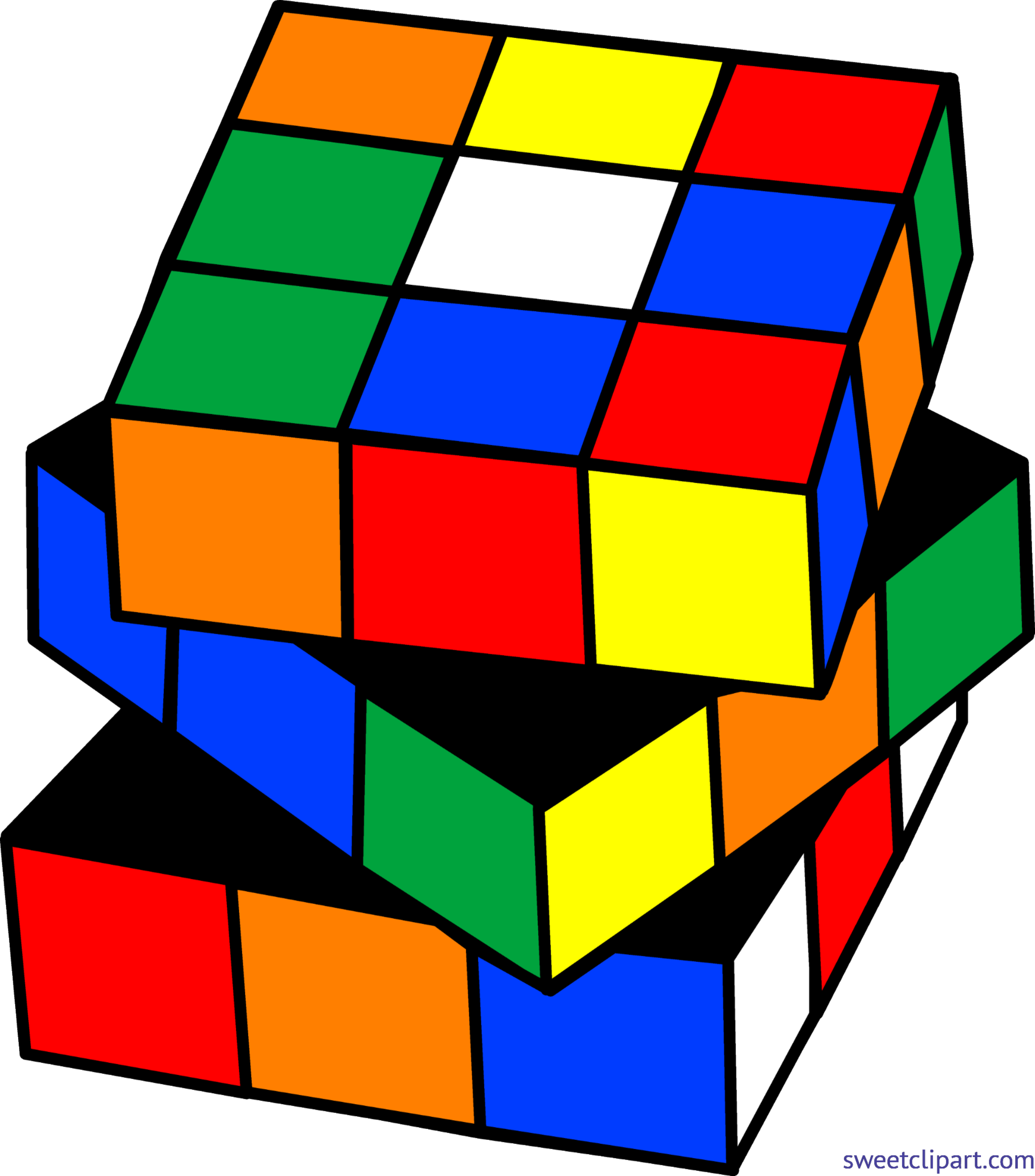 4753x5401 Rubix Cube Clip Art