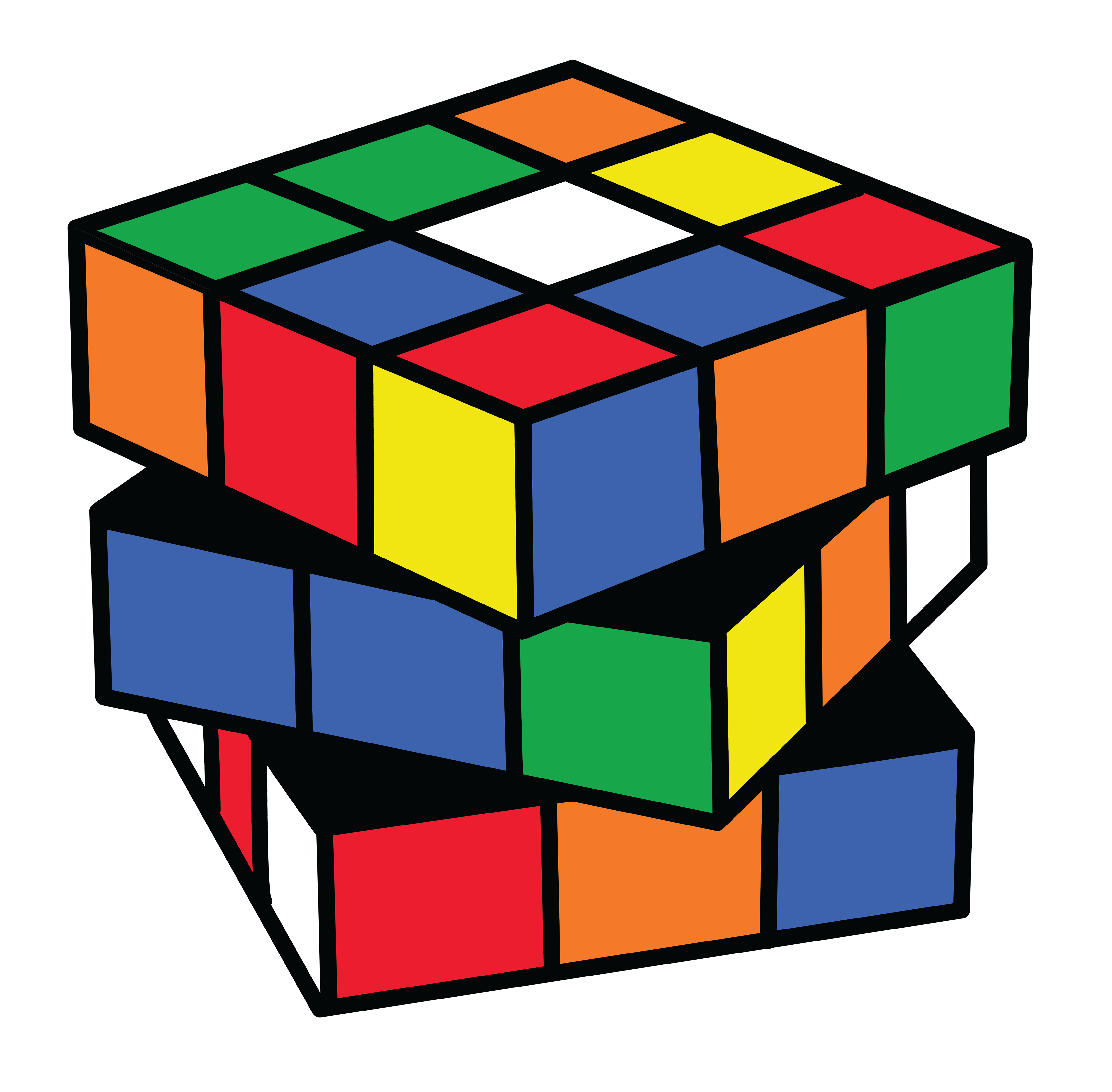 4542x4462 Rubix Cube Color 2 Clip Art