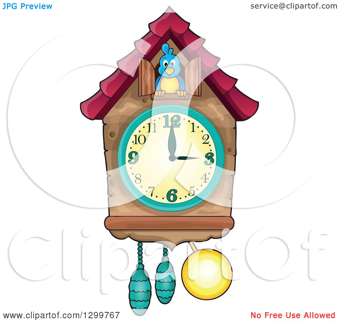1080x1024 Clipart Of A Bird In A Cuckoo Clock