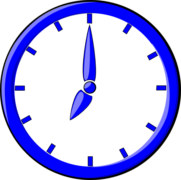 600x598 Clock Clip Art Free Vector 4vector