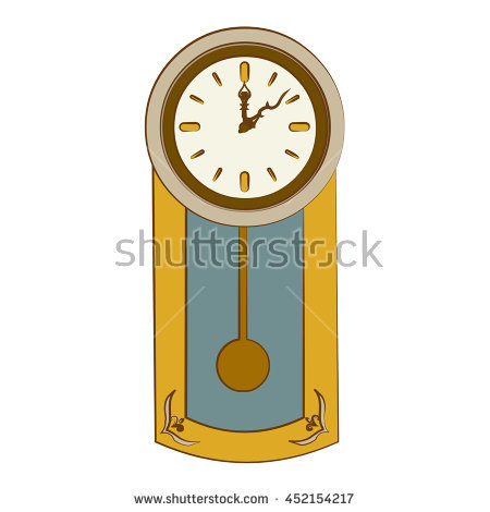 450x470 Wall Clock With Pendulum Clipart