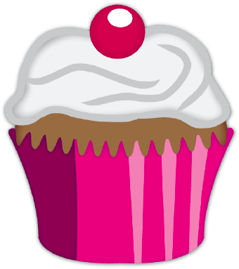 340x383 Cherry Cupcake Clip Art