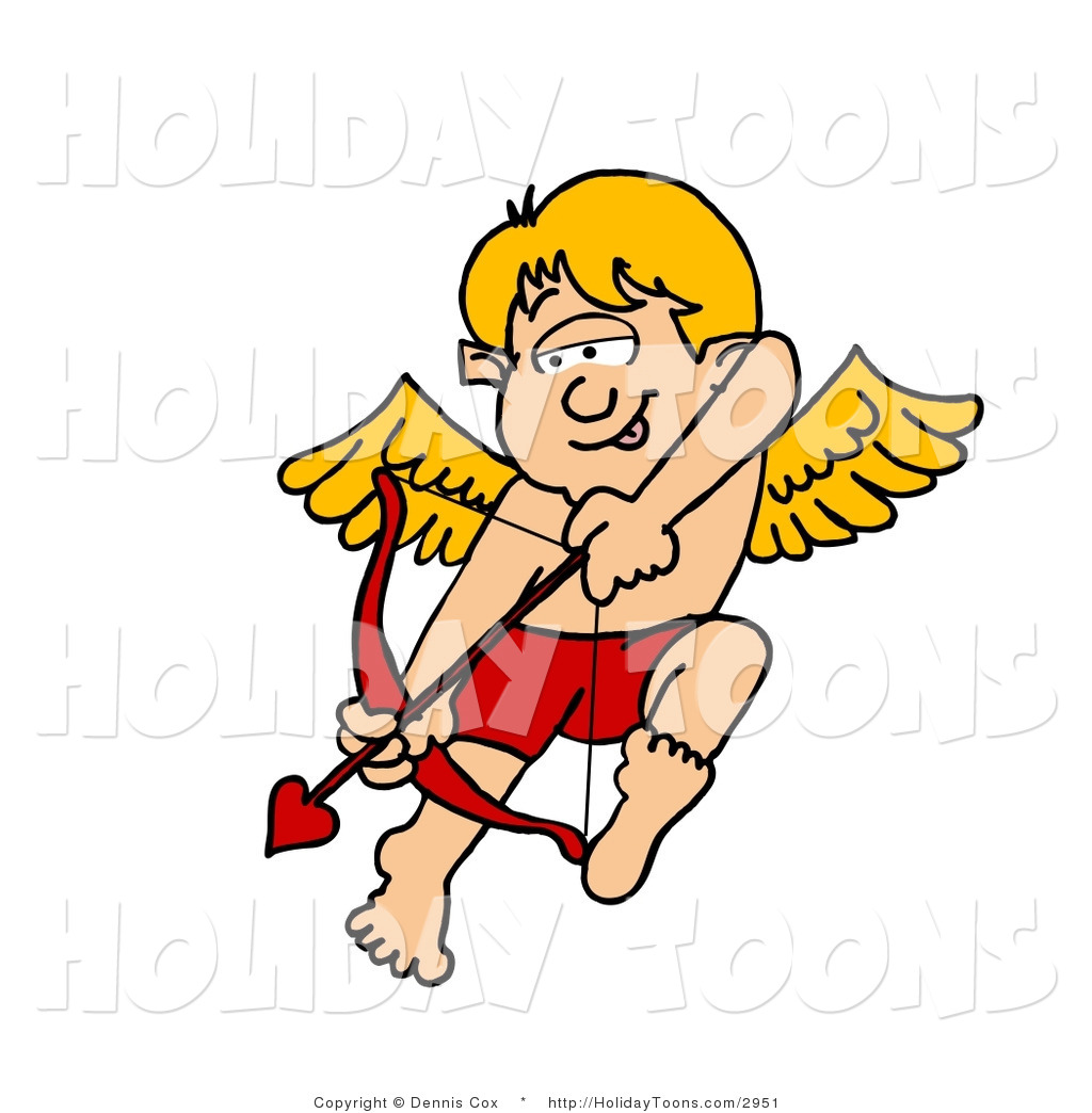 1024x1044 Royalty Free Holiday Clipart Of A Blond Valentine Cupid Boy