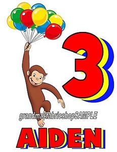 231x300 Curious George Personalized Birthday T Shirt