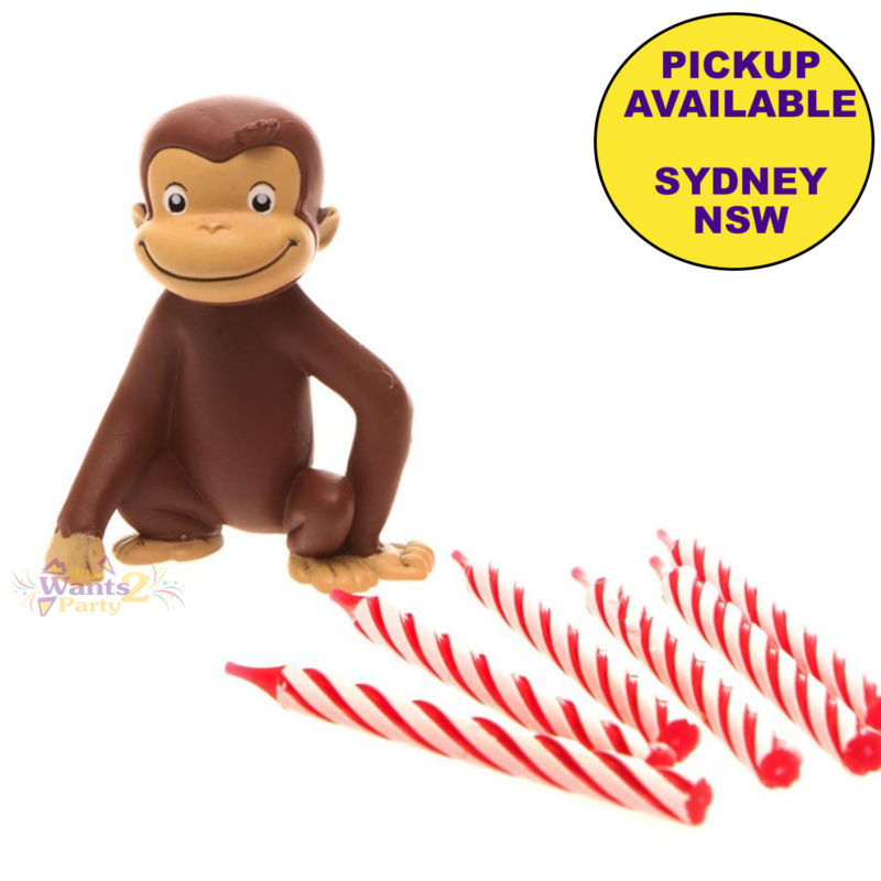 800x800 Curious George Birthday Party Supplies Cake Decoration Topper
